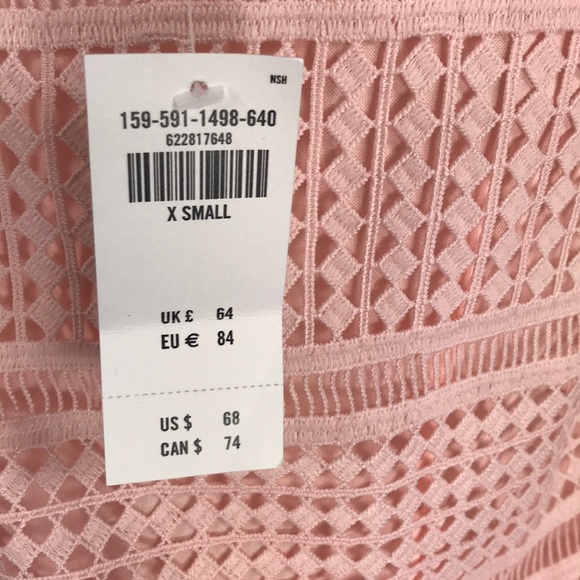 Abercrombie and Fitch Pink Lace Mini Dress - Picture 3 of 3